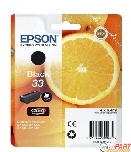 Epson Oranges 33 Black Ink Cartridge