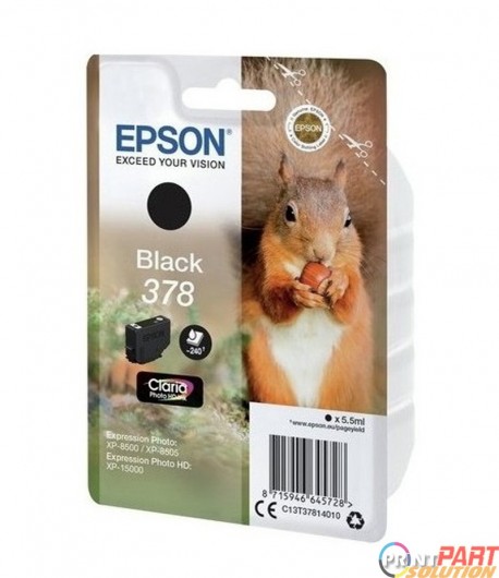 Epson Squirrel 378 Photo Ink Cartridge - Black