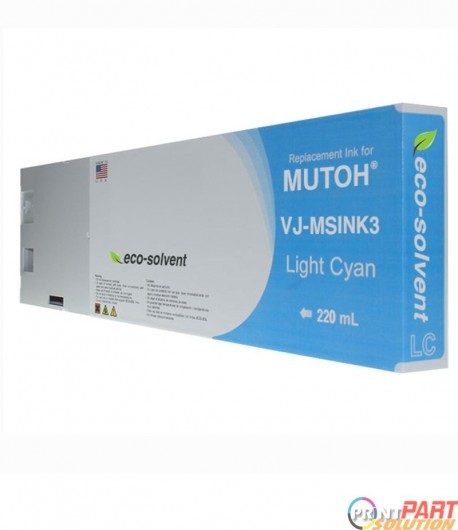 Mutoh ValueJet Ecosolvent 220ml Ink Cartridge - Light Cyan (OEM)