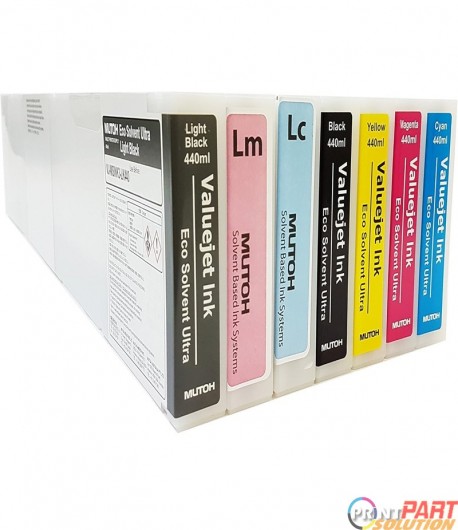 Mutoh Eco-Solvent Ultra Valuejet Ink Cartridge - Yellow (OEM)