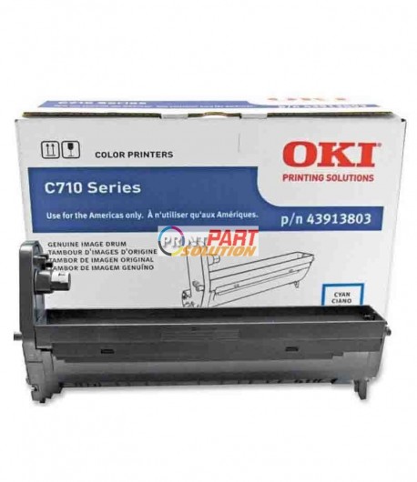 OKI 43913803 Cyan Image Drum for C710 Series Printers